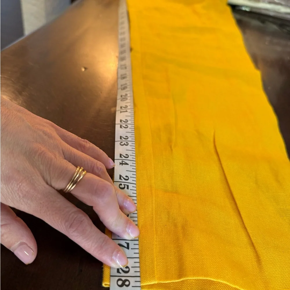 Mango Women’s linen Yellow Pants Size 2